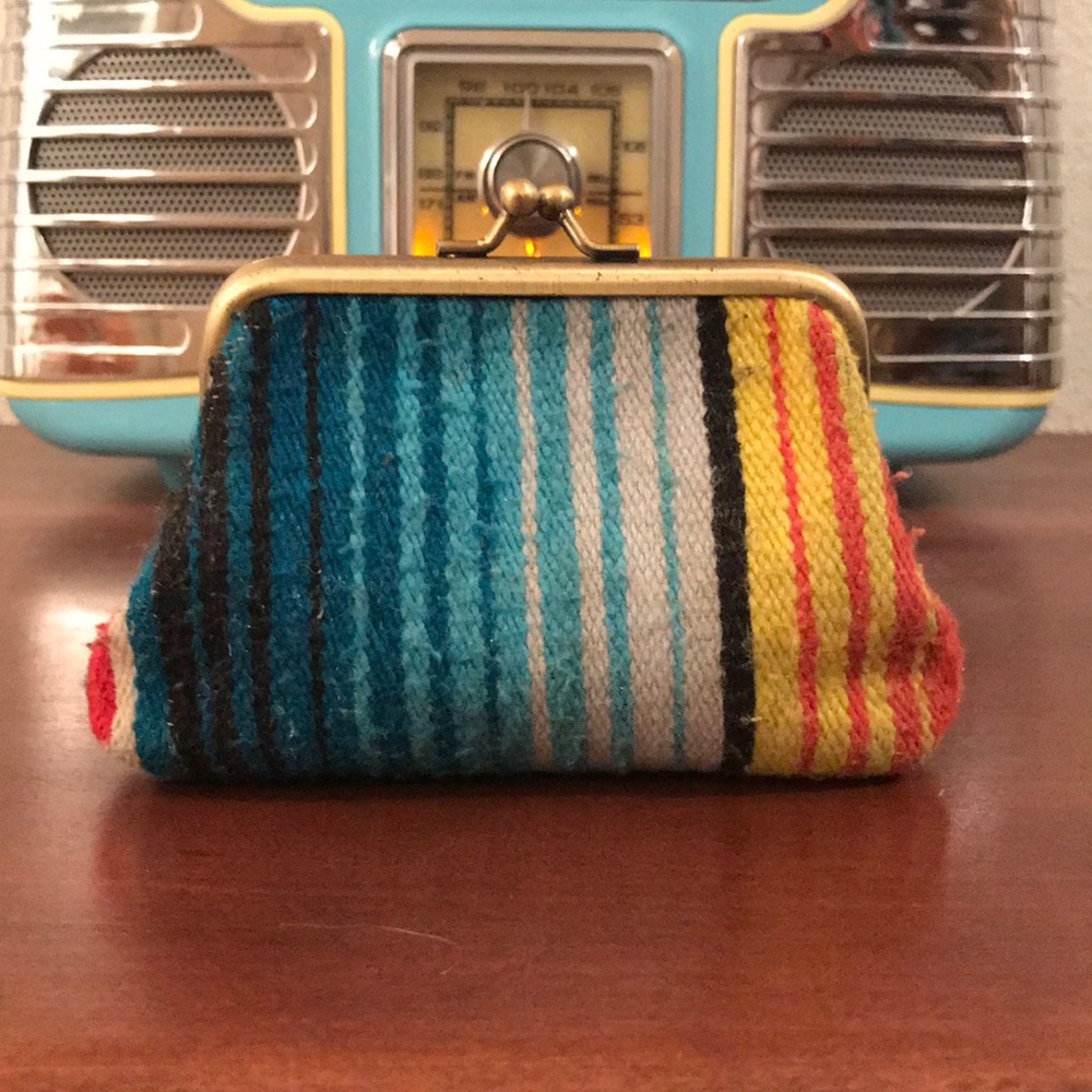 Handmade serape coin purse